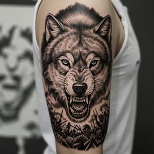 Wolf Tattoo and Rebellion Art