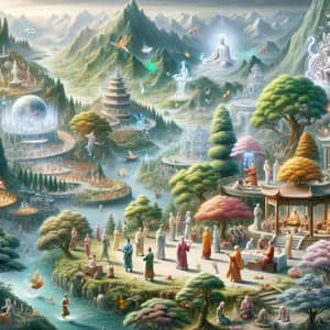 Immortal Cultivators: Ethereal Landscapes & Mystical Arts