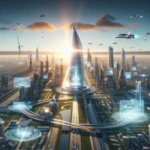 Futuristic View of 2093: Lakhta Center in St. Petersburg