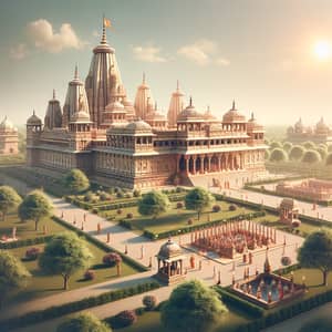 Historic Ram Mandir in Ayodhya, India - Religious Architecture