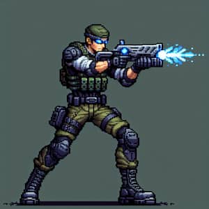 Gunner Shooting Game Sprite Design