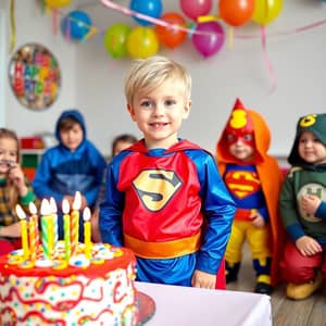 Superhero Birthday Celebration for Kids