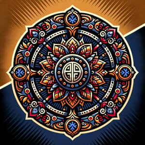 Indian Culture Esports Logo with Ashoka Chakra Symbol