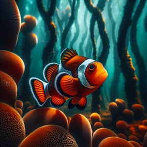 Clownfish Swimming in Cork Oak Forest