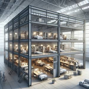 5-Room Dormitory in Workshop Steel Building