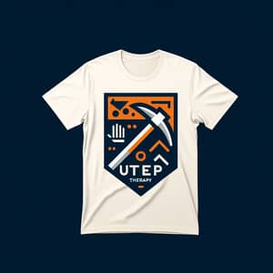 Cool UTEP T-Shirt Logo with Pick Axe & Therapy Symbols