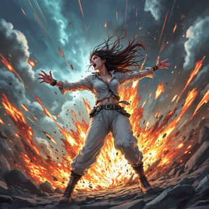 Anime Woman's Rage: A Stunning Explosion of Emotion