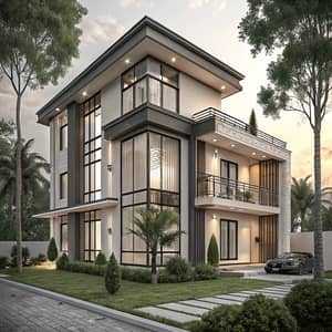 Modern 4-Story Residential Building Design