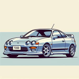 Cartoon Style 7th Gen Toyota Celica T230