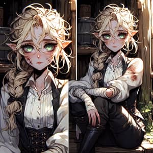 Middle-Eastern Elf Girl in Victorian Attire | Emotional Scene