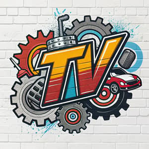 Urban Graffiti Logo Design for TV in Vehicle Theme