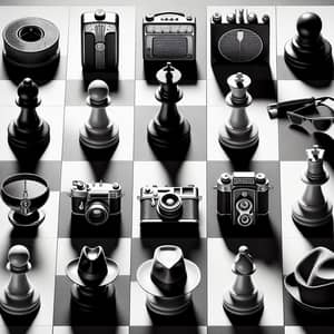 Noir Spy Chess Set - Intriguing Interpretation of Traditional Game