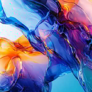 Vibrant Abstract Epoxy Resin Art