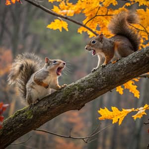 Angry Squirrels: Nature's Fiery Creatures