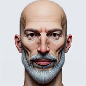 Unique Male Facial Structure in 3D Animation