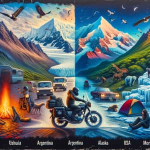 Motorcycle Journey Ushuaia to Alaska: Rugged Landscapes & Diverse Cultures