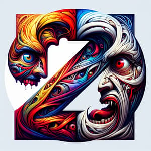 Surreal Logo Portrait Z Erembox | Intense Emotions