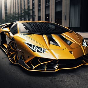 Stunning Lamborghini Car in Vibrant Yellow