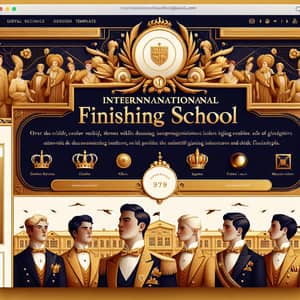 Regal Website Template: Premier International Finishing School Design