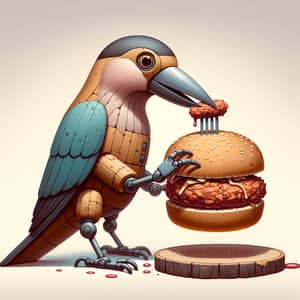 Nutcracker Eating Meat Patty