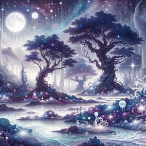 Enchanting Supernatural Landscape with Magical Elements