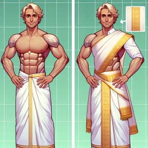 Elon Musk in Traditional South Indian Attire: A Modern Twist