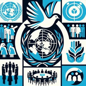 Symbolize the United Nations: Peace and Unity