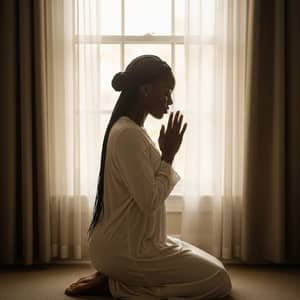 Inspirational Portrait of Reflection and Hope