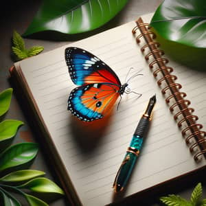 Butterfly Inspiration on a Notebook