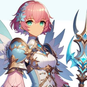 Fediel Granblue Fantasy Knight with Magical Blue Sword