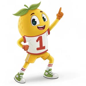 Vibrant Yellow Sports Day Mascot Design