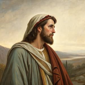 Bible Male Character Oil Painting - Art for Collectors