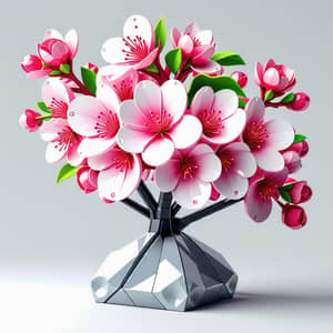 Cherry Blossom 3D Puzzle Toy - Futuristic Design