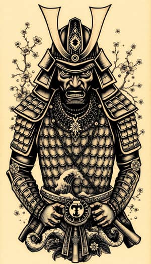 Intricate Samurai Warrior Tattoo Design Ideas