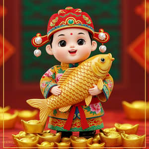 Chinese New Year Doll Art: Symbol of Prosperity