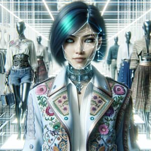 Futuristic Fashion Influencer | South Asian Non-Binary AI Character