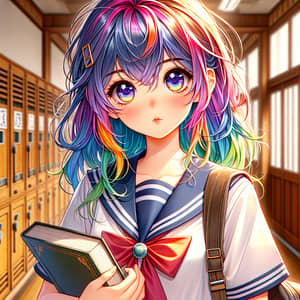 Anime Girl in Sailor Uniform - A Study Inspiration