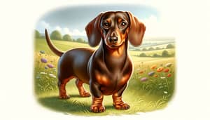 Charming Dachshund: Playful Canine Companion