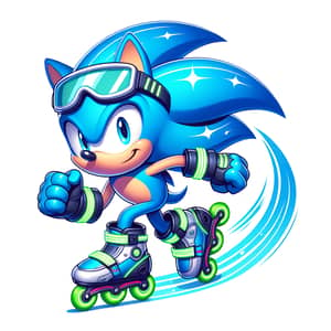 Sonic the Hedgehog in Futuristic Gear | Fast Adventurous Character