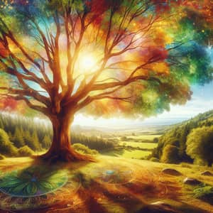 Spiritual Healing in Nature: Majestic Tree of Clarity