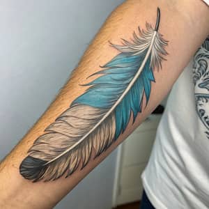 Elegant Eagle Feather Tattoo Design Ideas