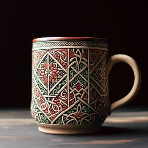 Handmade Qatif Mug | Traditional Arabian Design