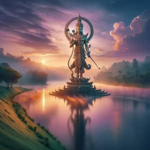 Majestic River Statue: Symbol of Devotion & Spirituality