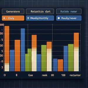 Statistical Bar Chart for Daily, Weekly, and Rare Occurrences