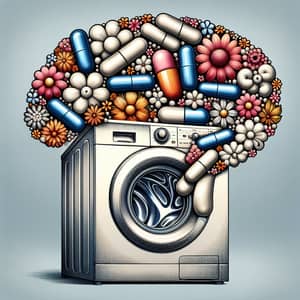 Magical Laundry Capsules Cloud Emerges from Washing Machine | March 8 Festive Vibe