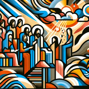 Modern Abstract Illustrations of the Gospel of Mark