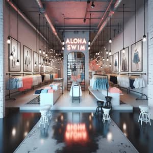 Aloha Swim - Kids Swimwear Store with Shabby Chic Industrial Theme