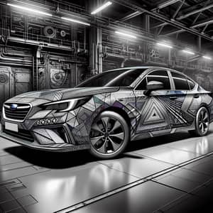 Futuristic Geometric Patterns Transform the Subaru Legacy Design