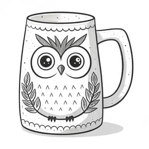 Simple Owl-Shaped Beer Cup