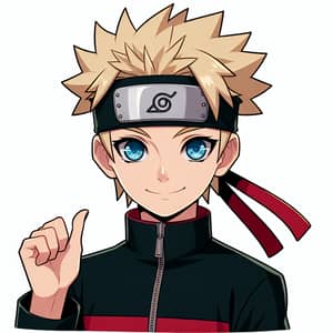 Boruto - Young Caucasian Teenage Ninja with Spiky Blonde Hair